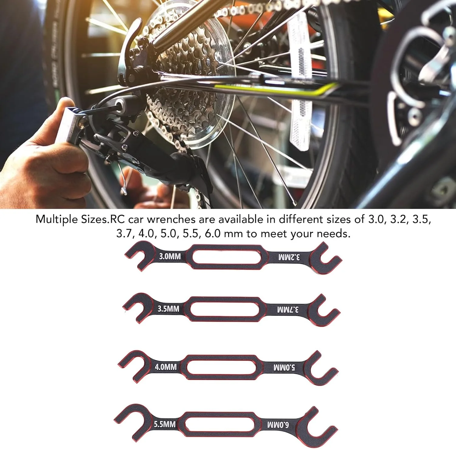 انبر چندکاره کمک فنر Nuresy سایزهای ۳.۰، ۳.۲، ۳.۵، ۳.۷، ۴.۰، ۵.۰، ۵.۵ و ۶.۰ میلی‌متر، ابزار تعمیر اتومبیل RC