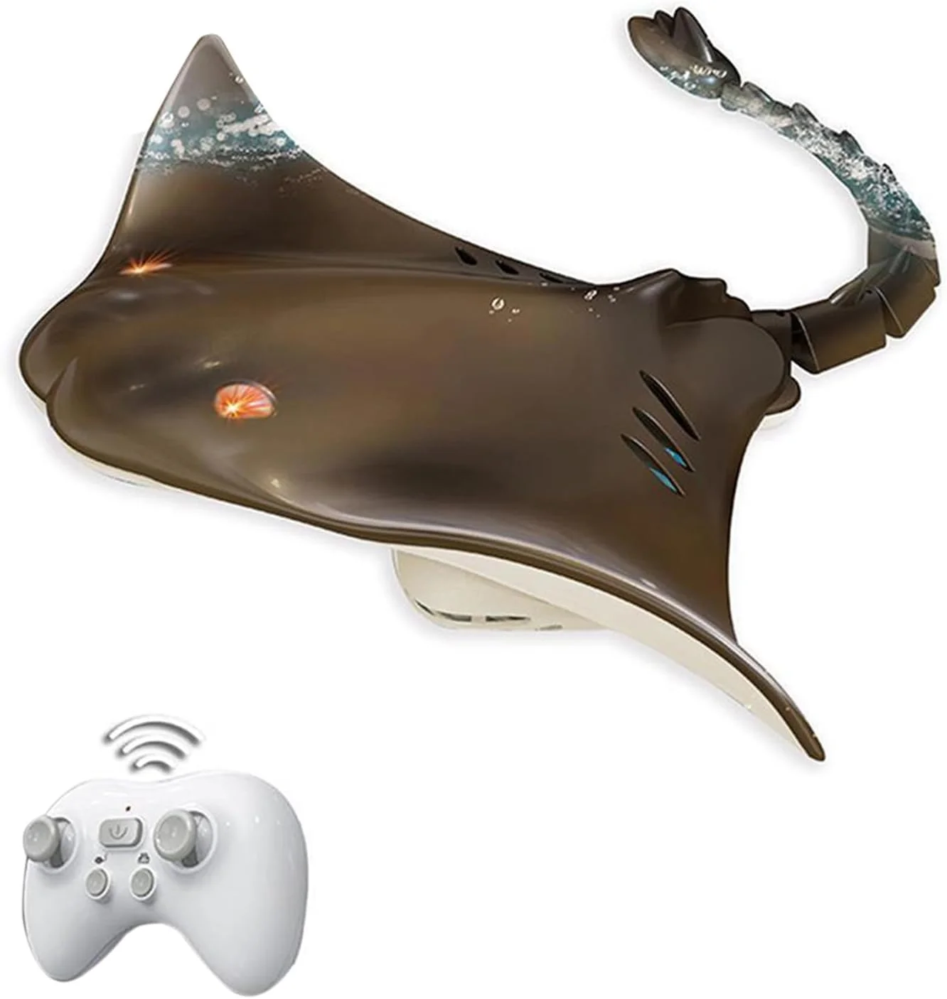 قایق کنترلی Labymos، کشتی کنترلی ضدآب 2.4G، اسباب بازی خلاقانه شناور با کنترل از راه دور بی سیم برای کودکان