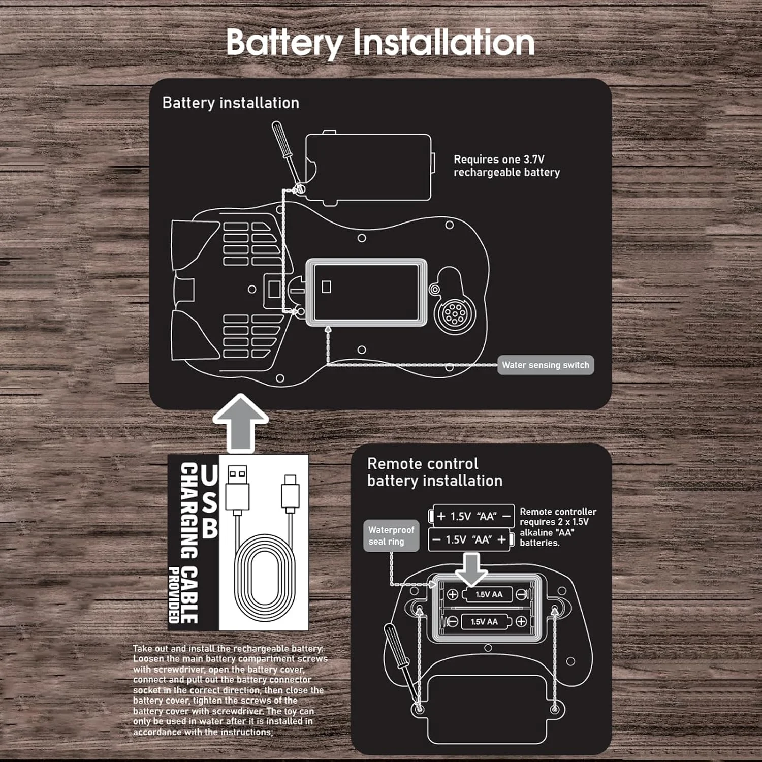 قایق حیوانات کنترلی Labymos با کنترل از راه دور 2.4 گیگاهرتز، اسباب بازی های آبی ضد آب با عملکرد آبپاشی/نمایش با یک کلیک