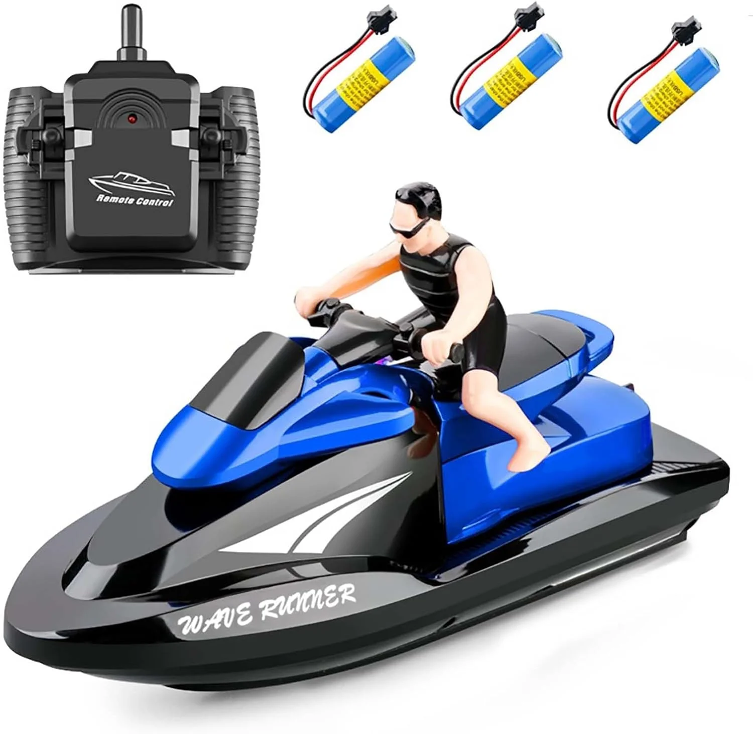 قایق موتوری کنترلی Labymos 809، قایق کنترلی پرسرعت برای استخرها و دریاچه ها، اسباب بازی ضدآب 2.4 گیگاهرتز برای کودکان پسر و دختر