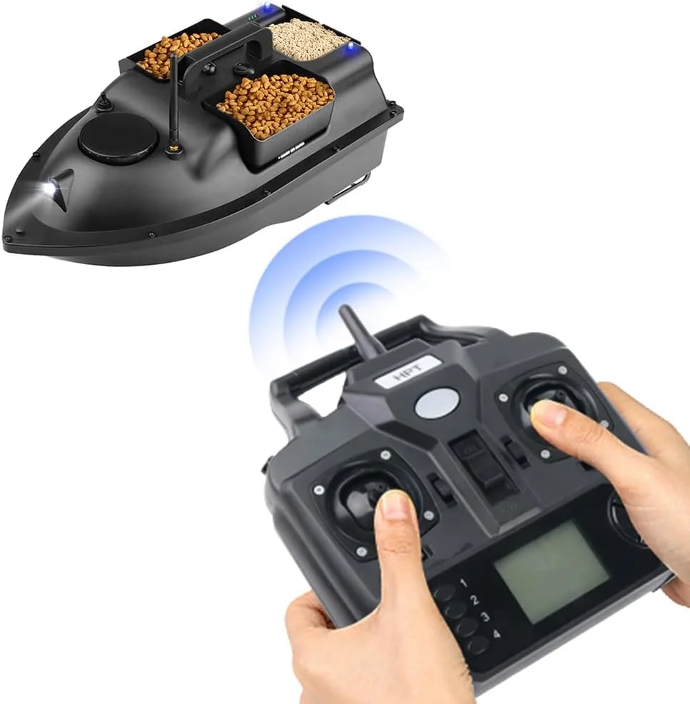 ریموت کنترل Labymos برای قایق طعمه ماهیگیری R18 CTV18 V18 C118 دو دستی LCD