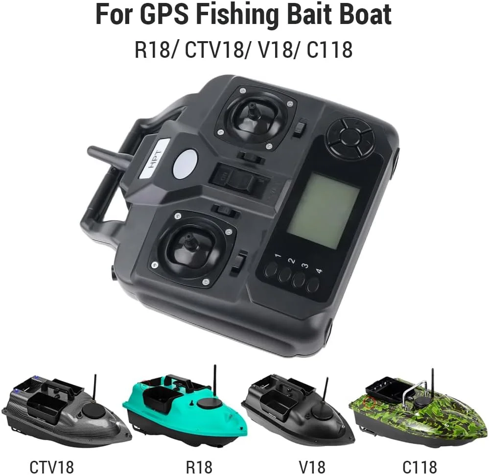 ریموت کنترل Labymos برای قایق طعمه ماهیگیری R18 CTV18 V18 C118 دو دستی LCD