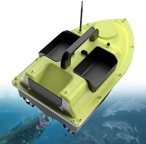 قایق ماهیگیری GPS - چند منظوره با قابلیت ذخیره نقاط ماهیگیری، بازگشت خودکار، کنترل از راه دور، پشتیبانی از 16 نقطه ماهیگیری، باتری 12000mAh