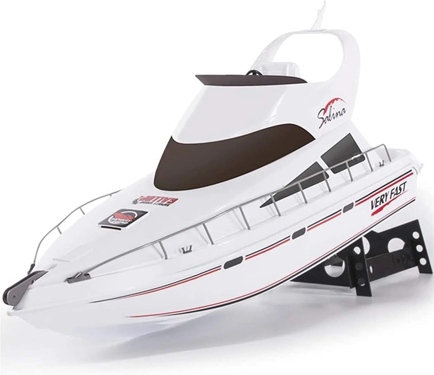 قایق تفریحی کنترل از راه دور مدل بزرگ 27 اینچی، قایق کنترل از راه دور الکتریکی 2.4 گیگاهرتزی، کشتی آرسی با سرعت 30 کیلومتر در ساعت، شبیه سازی قایق تفریحی لوکس، اسباب بازی مدل کنترل از راه دور برای پسران و بزرگسالان