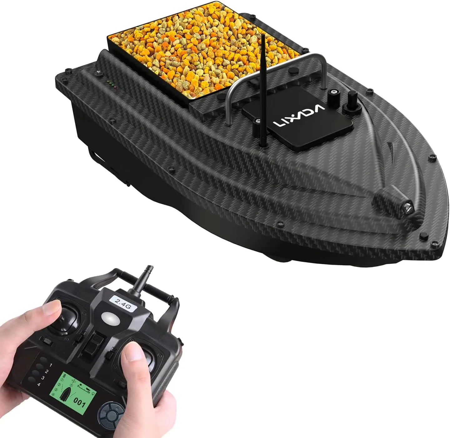 قایق طعمه ماهیگیری GPS با مخزن بزرگ طعمه، قایق طعمه اتوماتیک با برد ریموت 400-500 متری