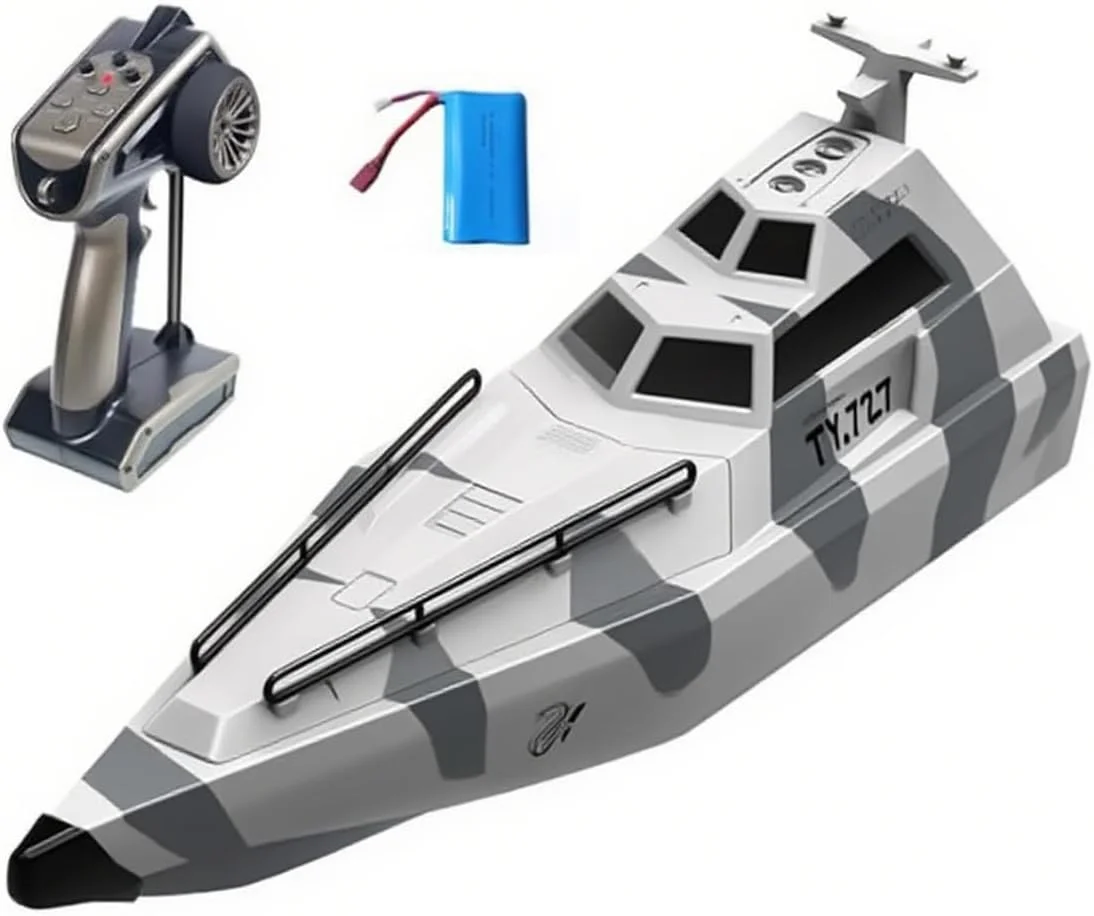 قایق کنترلی، قایق های کنترلی برای بزرگسالان و کودکان، قایق های مسابقه ای مینی زیردریایی با سرعت بالا برای استخرها و دریاچه ها، جت استخری با باتری قابل شارژ 1500 میلی آمپر ساعتی