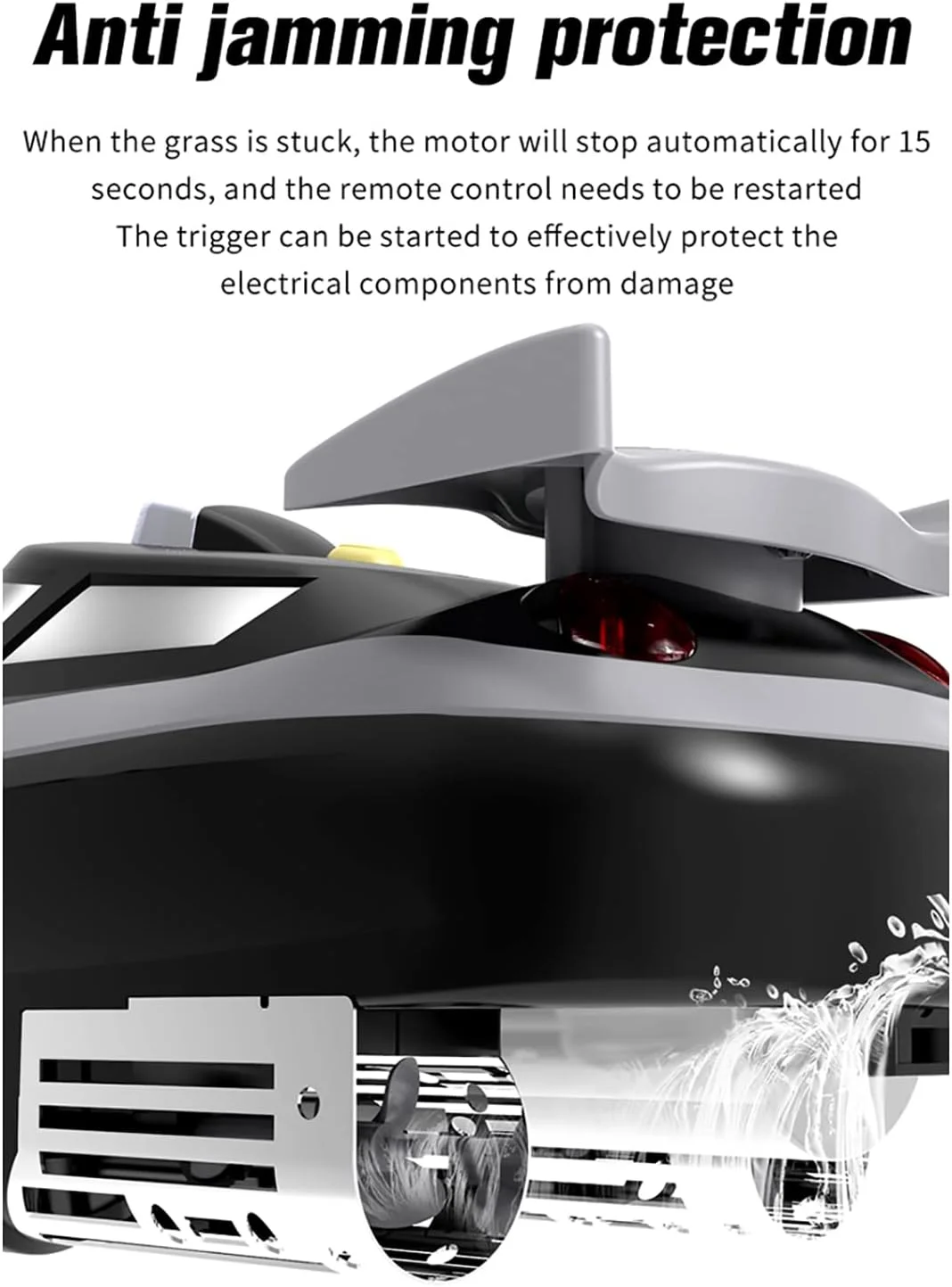 قایق طعمه پاش خودکار کنترل از راه دور برای ماهیگیری کپور با چراغ، ظرفیت 7800mAh، برد 500 متر و کروز کنترل، 7 کیلومتر در ساعت