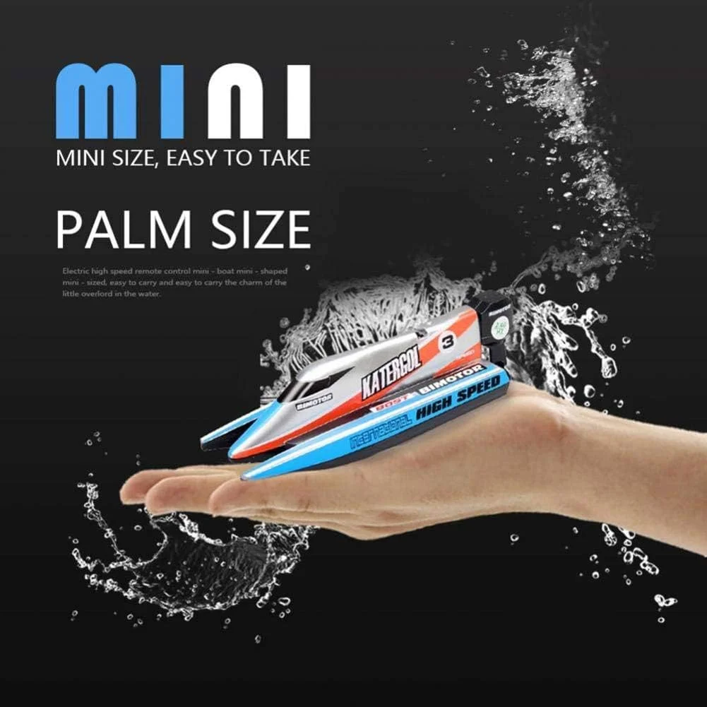 قایق مسابقه ای کنترلی 4 کاناله با رادیو 2.4 گیگاهرتز، قایق های کنترل از راه دور پر سرعت با سکان ناوبری دو طرفه برای استخرها و دریاچه ها jianyu