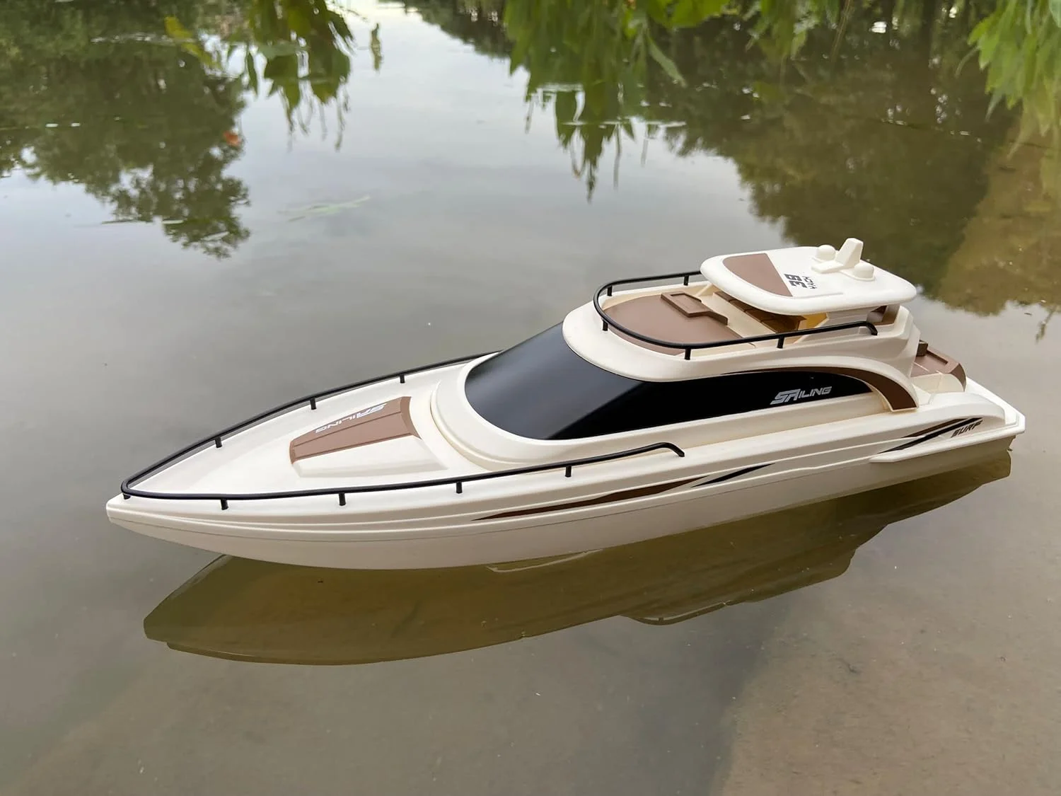 مدل کشتی کروز TKKJ SOWOFA، قایق کنترل از راه دور الکتریکی 4 کاناله، سرعت 15 کیلومتر بر ساعت، مدل قایق مناسب استخر و دریا