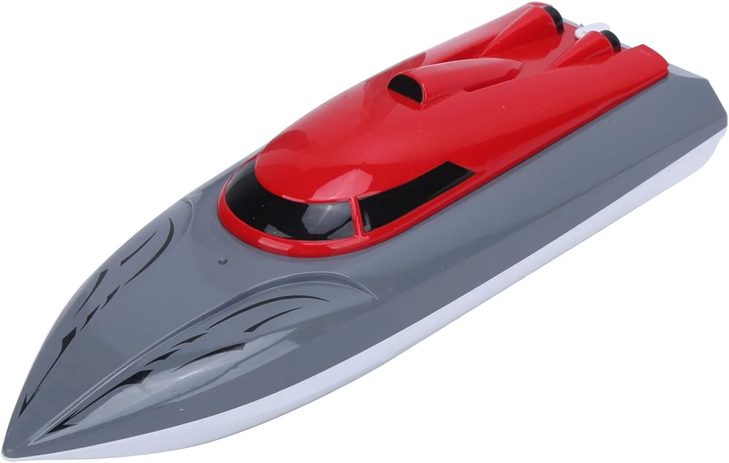 قایق کنترلی کودکان RiToEasysports، قایق تفریحی کنترل از راه دور سریع با موتورهای دوگانه و باتری با ظرفیت بالا، مناسب برای سنین 14 سال به بالا (قرمز)
