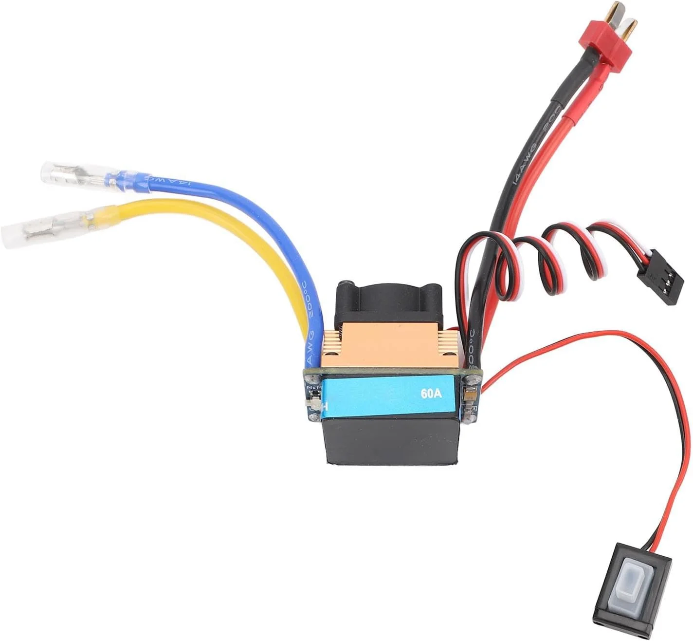 کنترل کننده سرعت موتور براش خورده 480A مدل RiToEasysports، دارای 3 حالت و محافظت چندگانه، ضد آب برای ماشین کنترلی 1/10