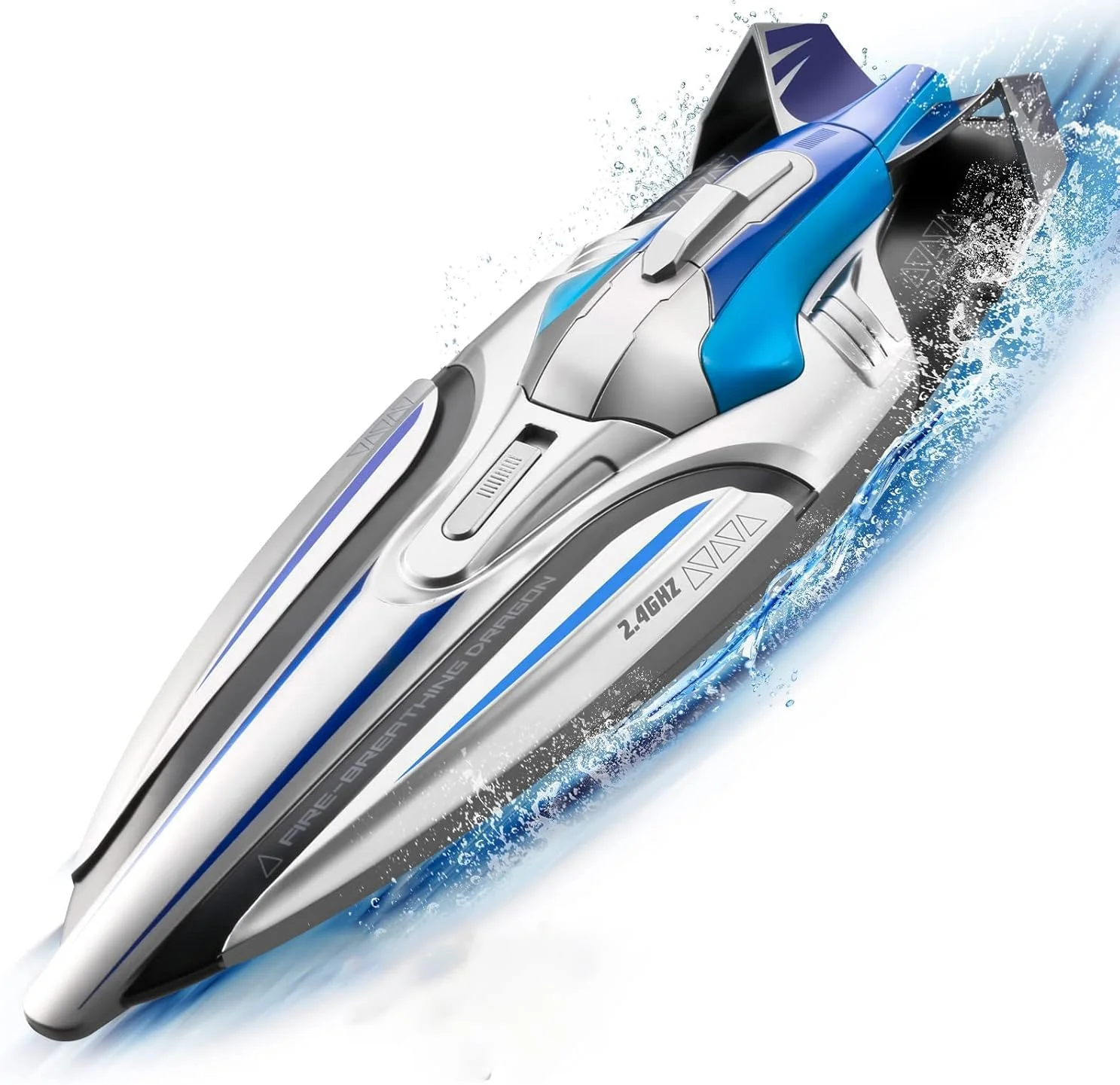 قایق کنترلی، قایق های کنترل از راه دور برای استخرها و دریاچه ها، قایق کنترل از راه دور S1 با چراغ های LED، قایق های مسابقه ای پرسرعت 2.4 گیگاهرتز برای دریاچه ها، هشدار باتری کم، بازیابی واژگونی، اسباب بازی های استخر و دریاچه برای کودکان