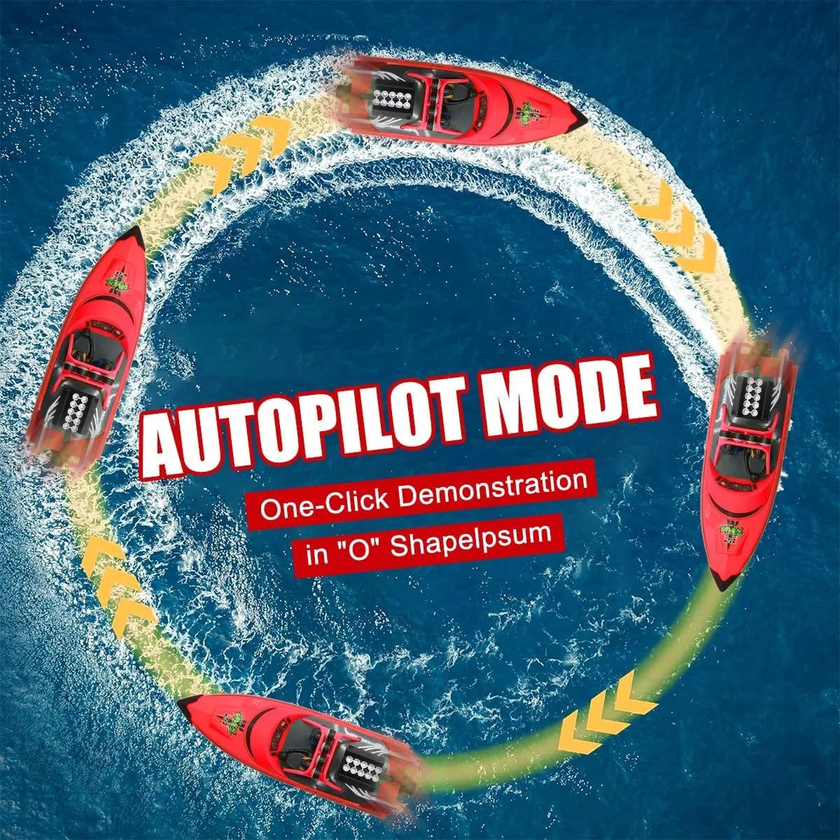 قایق کنترلی پرسرعت برای استخر و دریاچه، قایق جت مسابقه ای با سرعت 20 مایل در ساعت، 2 باتری قابل شارژ با زمان استفاده 40+ دقیقه، هدیه اسباب بازی سرعتی برای بزرگسالان، پسران و دختران