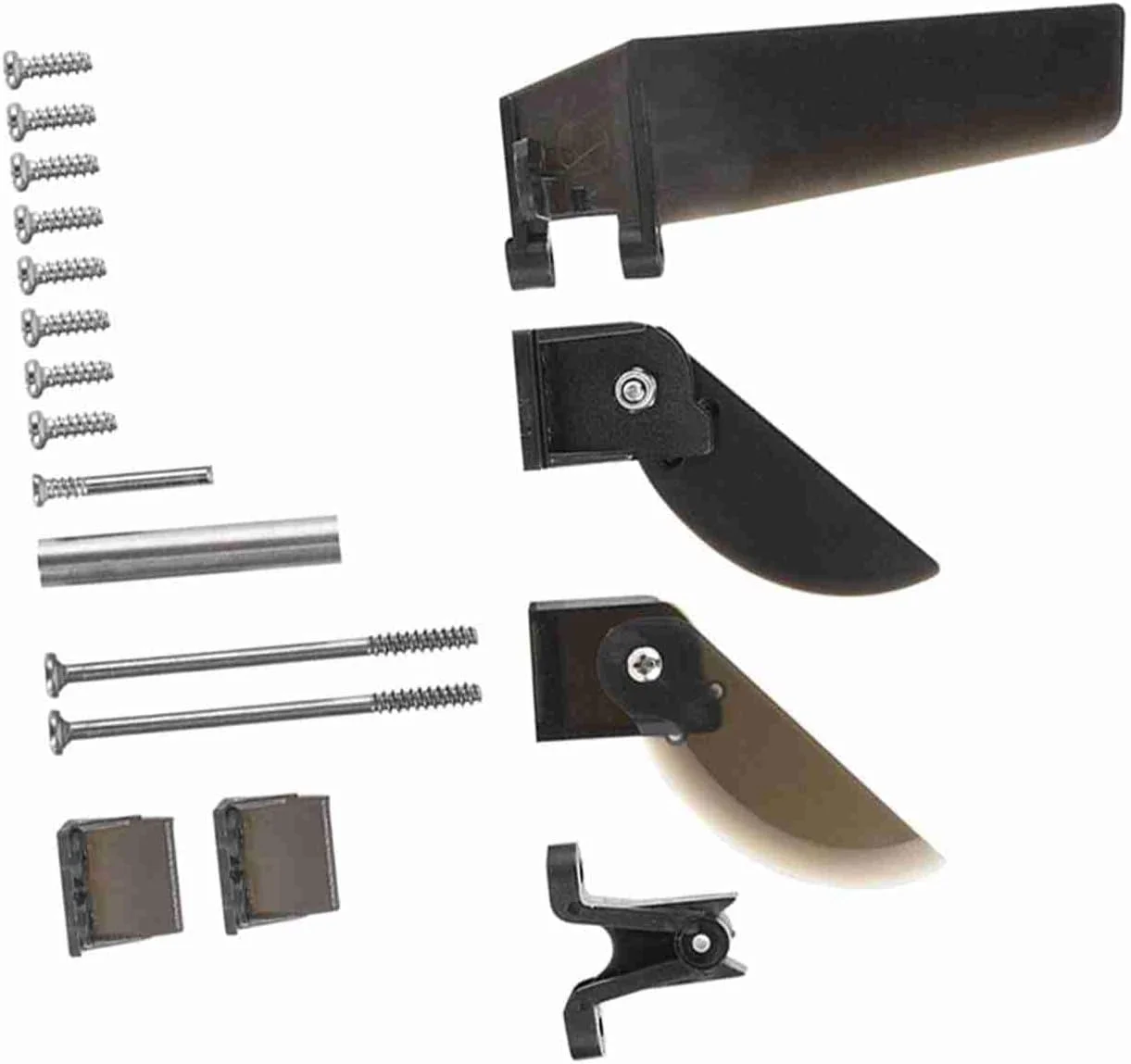 قطعات سکان دم فرمان، پلاستیکی فلزی برای FT012، عملکرد کنترل بادوام، مناسب برای لوازم جانبی قایق RC