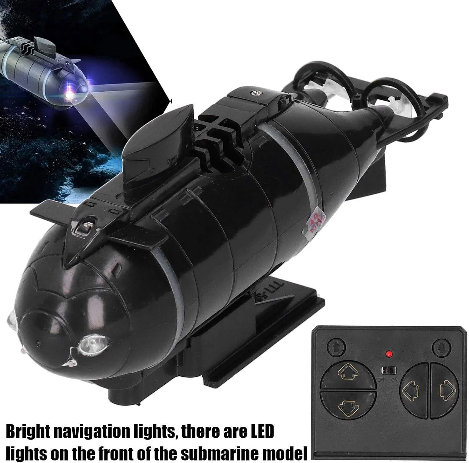 اسباب بازی زیردریایی کنترلی Omabeta، کنترل از راه دور بی سیم 2.4G، مدل مینی زیردریایی، وسیله نقلیه شبیه سازی شده زیر آب با سیستم حفاظتی برای