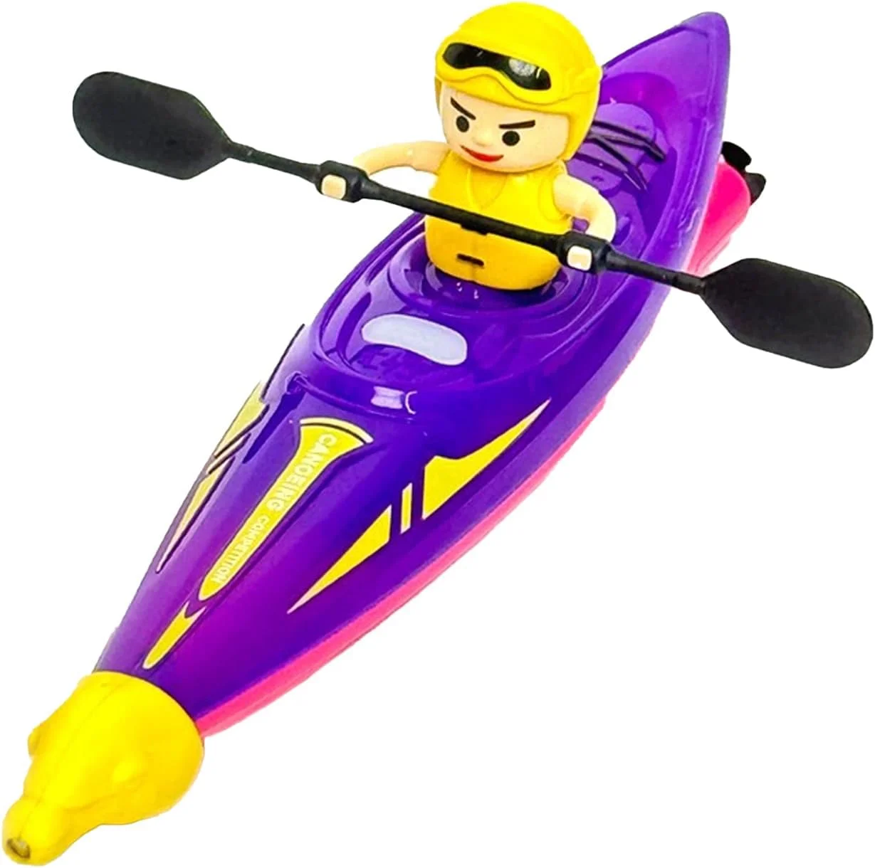 قایق های کنترلی برای کودکان 8 تا 12 سال، کایاک کنترلی با توپ، 40 دقیقه زمان بازی، چراغ های LED، اسباب بازی های آبی عالی برای استخر، میز آبی و وان حمام