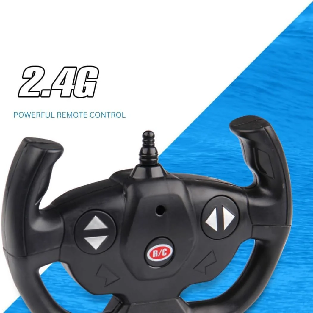 قایق مسابقه ای آرسی، مقیاس 1:16، سرعت 20 کیلومتر در ساعت، کنترل از راه دور 2.4 گیگاهرتز، 29 سانتی متر، مشکی