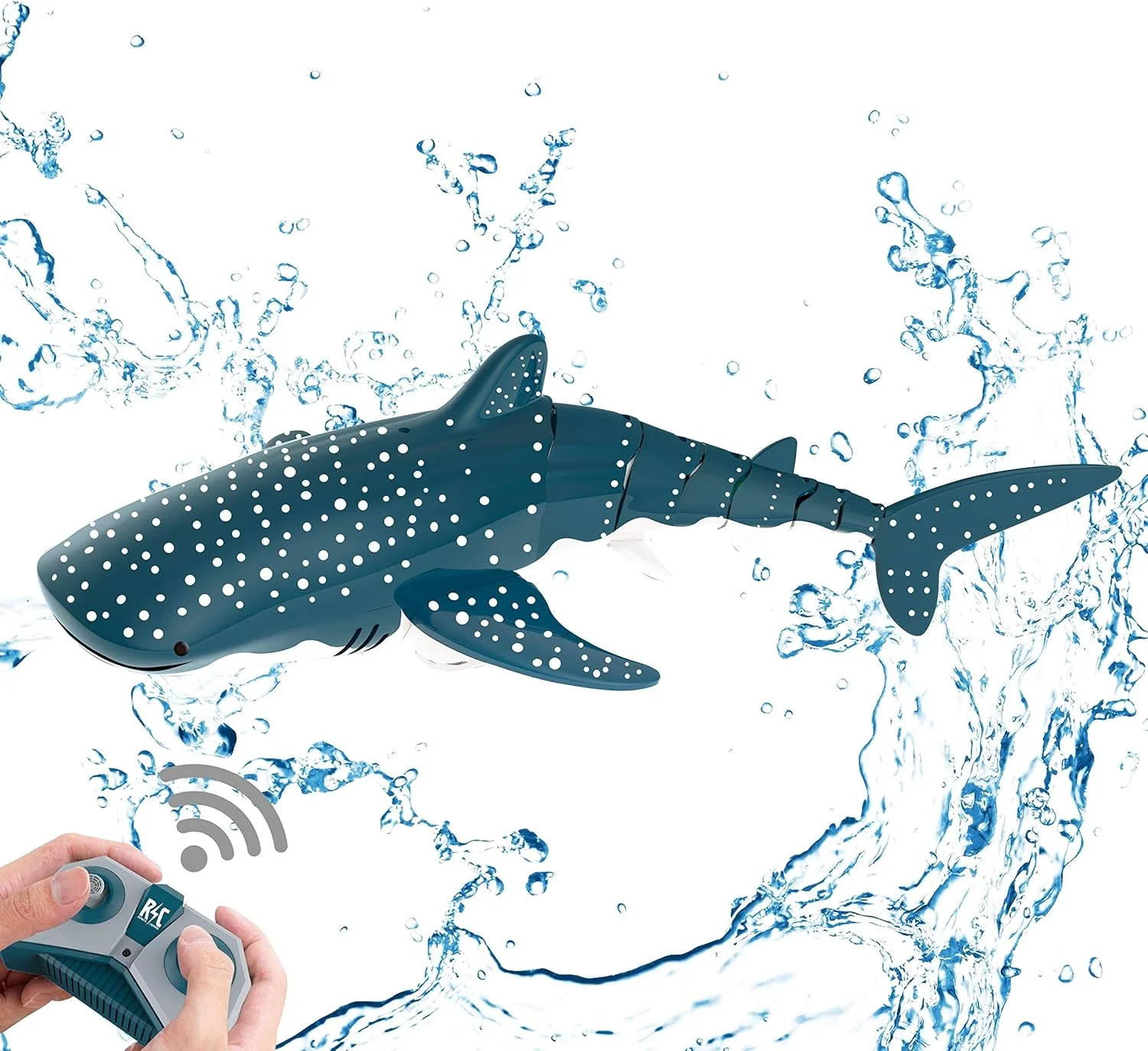 اسباب بازی کوسه کنترلی Excefore 2.4GHz با شبیه سازی بالا، ظرفیت بزرگ 500mAh×2، اسباب بازی برقی شارژی، هدیه عالی، اسباب بازی قایق کنترلی اسباب بازی کوسه کنترلی Excefore 2.4GHz با شبیه سازی بالا، ظرفیت بزرگ 500mAh×2، اسباب بازی برقی شارژی، هدیه عالی، اسباب بازی قایق کنترلی