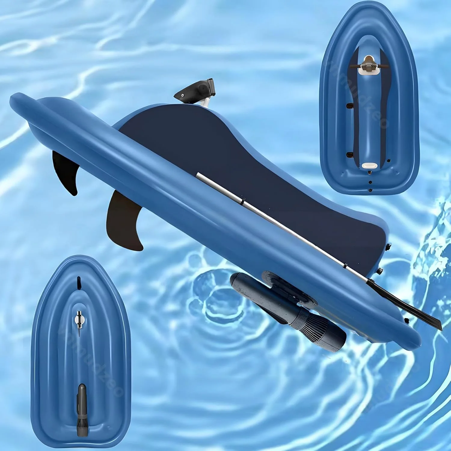 قایق جت بادی برقی و اسکوتر زیرآبی، حداکثر ظرفیت بار 150 کیلوگرم، 3-11 کیلومتر در ساعت، قایق بادی جت اسکی مناسب تعطیلات ساحلی، موتور قایق با زمان کارکرد 35-180 دقیقه