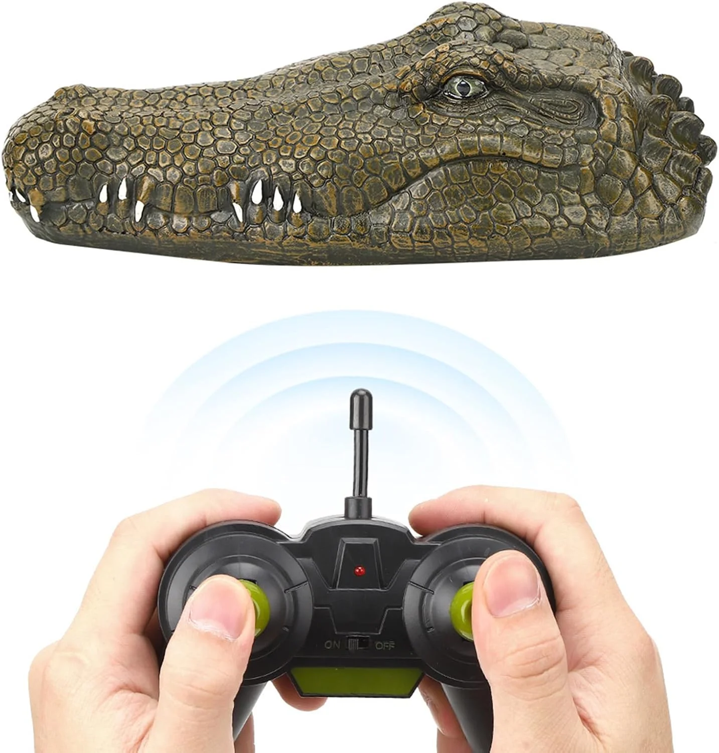 قایق کنترلی سر متحرک Denash، 2.4 گیگاهرتز، برد 30 متری، قایق شناور پرسرعت برای استخرها، پارک ها و دریاچه ها (سبز)