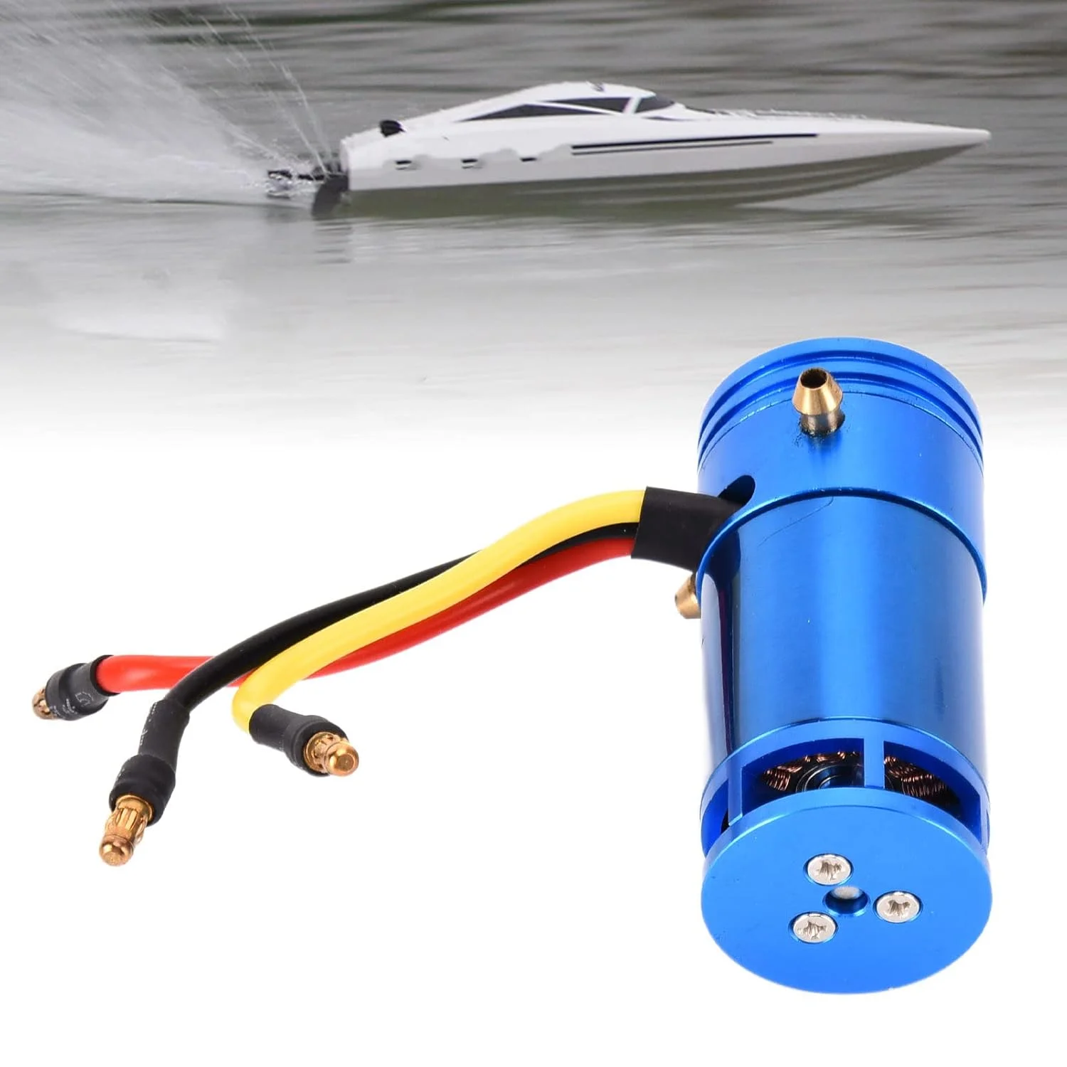 موتور براشلس قایق کنترلی Cryfokt با قابلیت اطمینان بالا، خنک کننده آبی، روتور دقیق و نویز کم، مناسب برای موتور براشلس SL2862 1500KV، برای قایق کنترلی