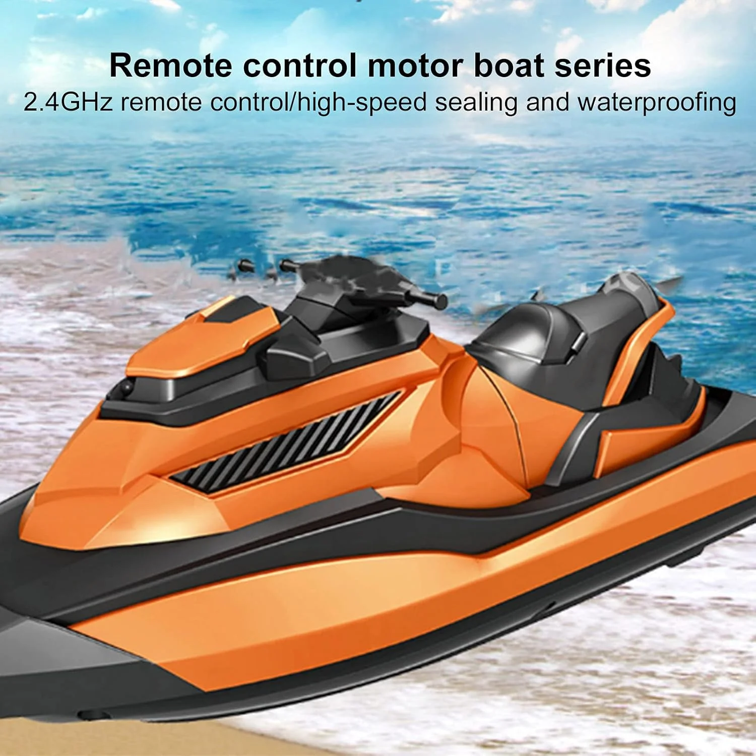 قایق کنترلی از راه دور Bewinner1 برای استخرها و دریاچه ها، قایق کنترلی رادیویی 2.4 گیگاهرتزی، اسباب بازی استخر برای بزرگسالان و کودکان، قایق موتوری مسابقه ای الکتریکی اسباب بازی قایق تندرو RC 1:47، قابل شارژ با USB