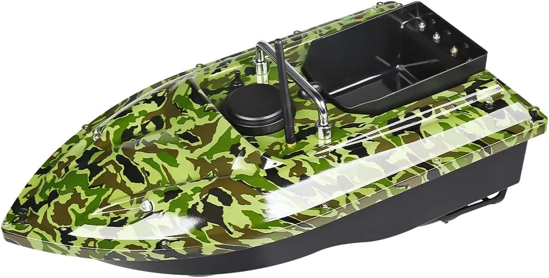 قایق طعمه ماهیگیری، قایق موتوری هوشمند RC، برد کنترل از راه دور 500 متری، قیف بارگیری 1.5 کیلوگرمی، موتور دوگانه، کیف دستی قابل حمل