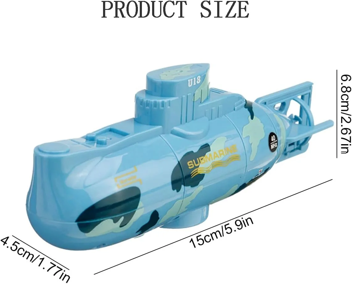 اسباب بازی قایق مینی RC زیردریایی توریستی کنترل از راه دور آکواریوم ماهی برقی غواصی هدیه تولد کودک (آبی) اسباب بازی قایق مینی RC زیردریایی توریستی کنترل از راه دور آکواریوم ماهی برقی غواصی هدیه تولد کودک (آبی)