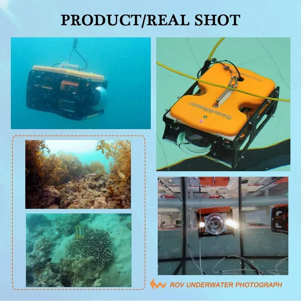 ربات زیرآبی HD ROV با کابل 30 متری، نسخه لایت مناسب ماهیگیری، کاوش، نقشه برداری و گنج یابی