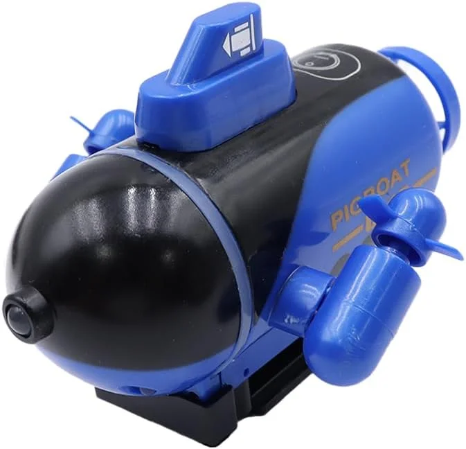 مینی زیردریایی کنترلی 4 کاناله، قایق کنترل از راه دور بامزه، چراغ زیرآبی برقی برای آکواریوم، وان حمام، هدیه تولد