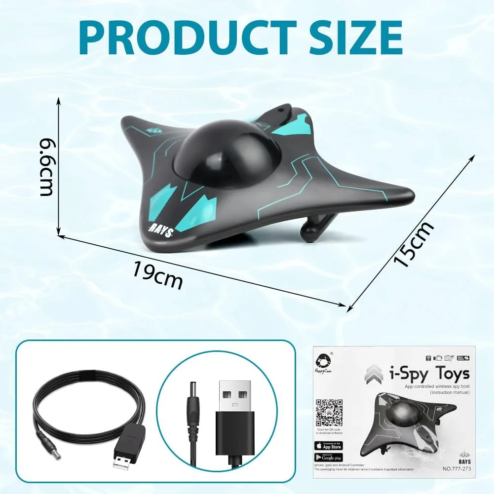 اسباب بازی قایق RC هاتوت، زیردریایی کنترل از راه دور و با برنامه با دوربین HD، مشکی، مناسب برای همه، سنین 3 سال به بالا با نظارت بزرگسالان، با موضوع علمی، ایده آل برای استخرها، دریاچه ها، آکواریوم ها اسباب بازی قایق RC هاتوت، زیردریایی کنترل از راه دور و با برنامه با دوربین HD، مشکی، مناسب برای همه، سنین 3 سال به بالا با نظارت بزرگسالان، با موضوع علمی، ایده آل برای استخرها، دریاچه ها، آکواریوم ها