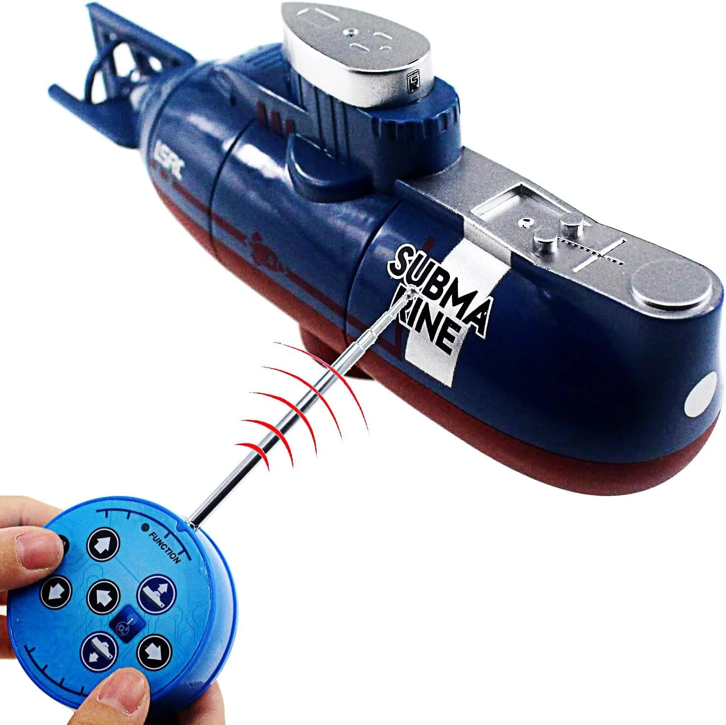 اسباب بازی زیردریایی کنترلی، قایق کشتی کنترل از راه دور رادیویی، آکواریوم برقی، وان حمام، هدیه تولد کودکان (آبی)