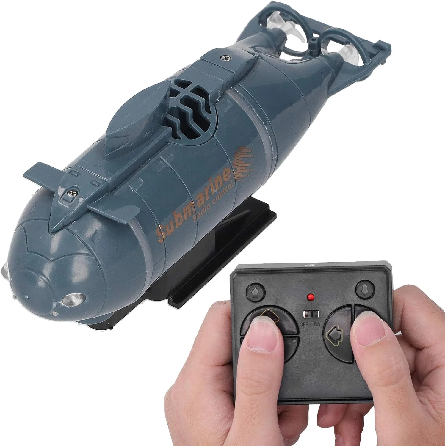 زیردریایی کنترلی، زیردریایی مینیاتوری ضد آب برقی با کنترل از راه دور 6 کاناله بی سیم 2.4G (رنگ: آبی)