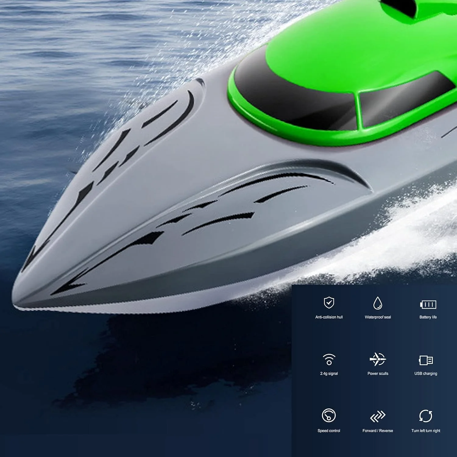 قایق کنترلی از راه دور، اسباب بازی زیردریایی، قایق مسابقه ای ضد آب، قابل شارژ برای سنین بالای 14 سال (قرمز) قایق کنترلی از راه دور، اسباب بازی زیردریایی، قایق مسابقه ای ضد آب، قابل شارژ برای سنین بالای 14 سال (قرمز)