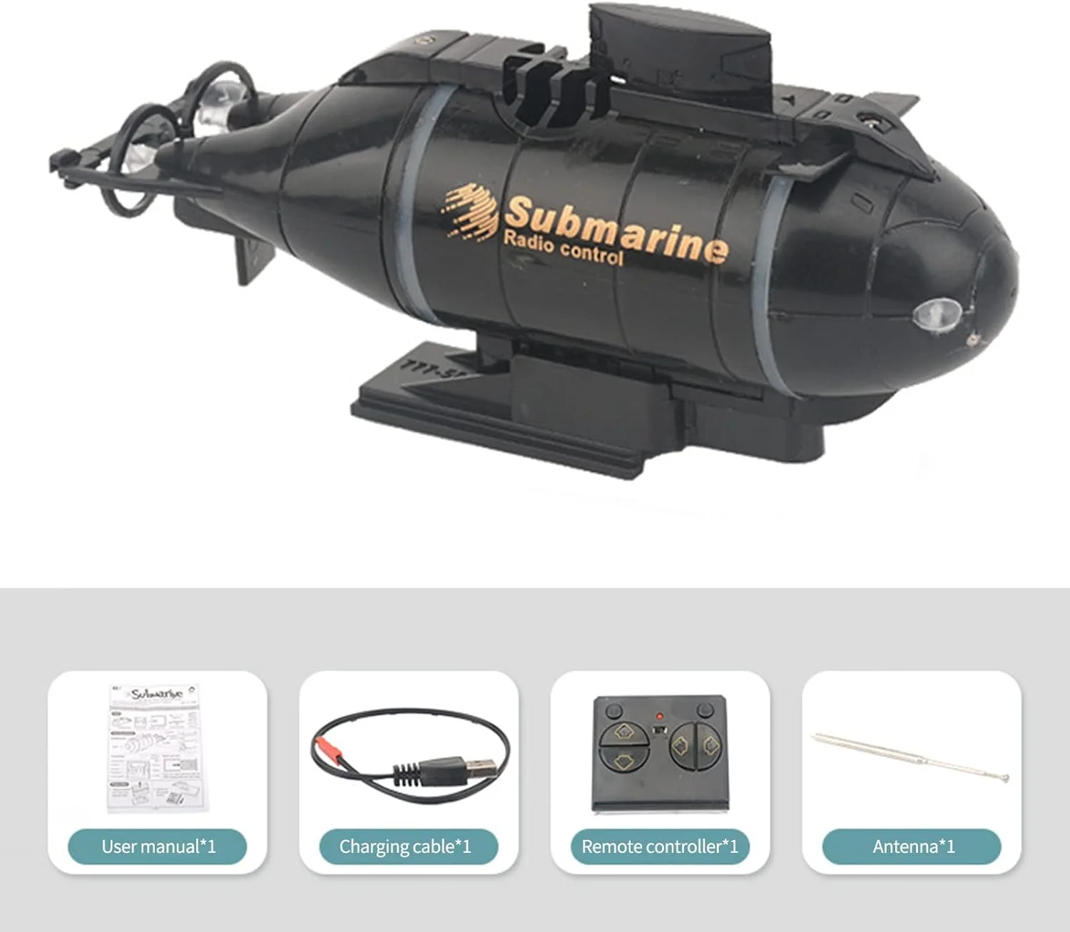 زیردریایی مینی آرسی، مناسب کودکان پسر 3 سال به بالا، مشکی، 12.3*4.1*3.8 سانتی متر، قایق، زیردریایی آرسی، پسرانه، بچگانه، یونیسکس