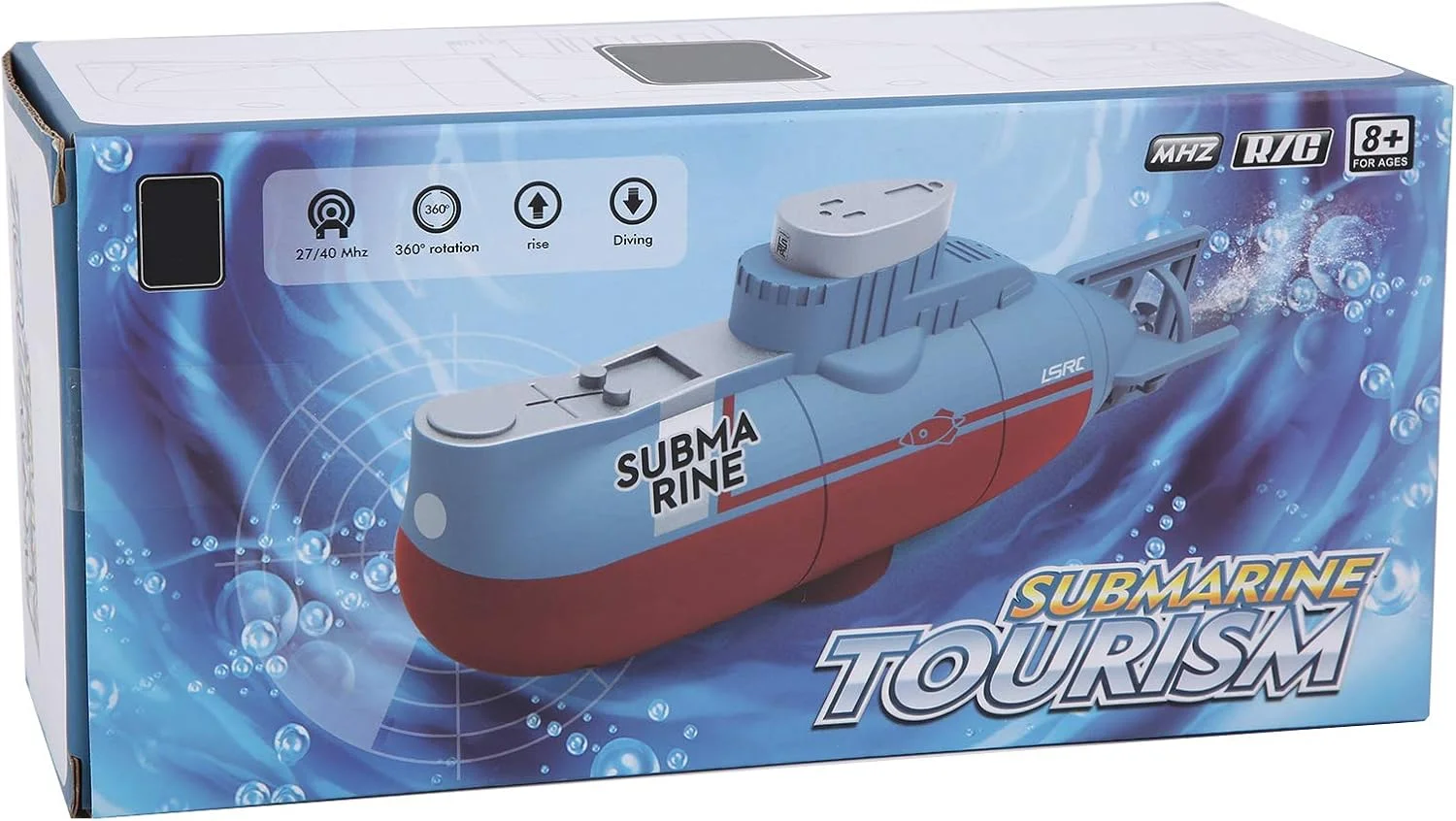 اسباب بازی زیردریایی کنترلی Domary، مدل زیردریایی، دکوراسیون ماهی شبیه سازی شده، چرخش 360 درجه، کنترل 6 کاناله، برای تمرین، با شبیه سازی بالا اسباب بازی زیردریایی کنترلی Domary، مدل زیردریایی، دکوراسیون ماهی شبیه سازی شده، چرخش 360 درجه، کنترل 6 کاناله، برای تمرین، با شبیه سازی بالا