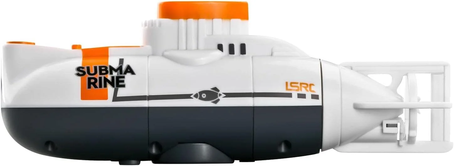 CLUB BOLLYWOOD® 1 عدد اسباب بازی مینی زیردریایی RC با سرعت 0.1 متر بر ثانیه، قایق کنترل از راه دور شنا، هدیه سفید | اسباب بازی و سرگرمی | رادیو کنترل و خط کنترل | مدل وسایل نقلیه و کیت های RC | 1 عدد زیردریایی RC