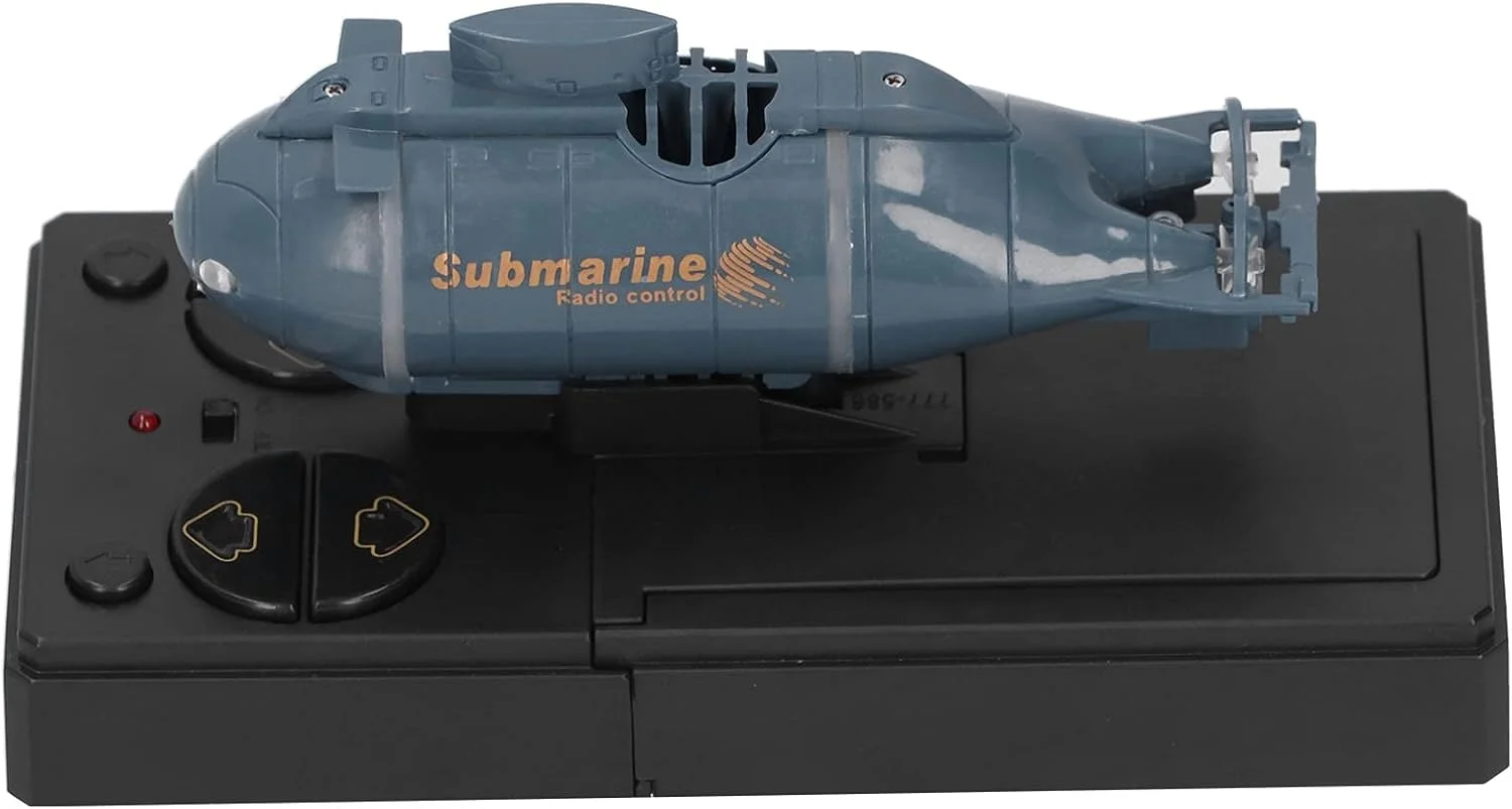 زیردریایی کنترلی Bewinner، قایق کنترلی رادیویی 6 کاناله 2.4 گیگاهرتزی، قایق کنترلی برقی برای کودکان و بزرگسالان، قایق های کنترلی برای استخرها و دریاچه ها، قابل شارژ USB و ضد آب (آبی)