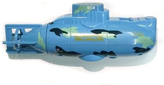 زیردریایی رادیویی RC با 6 عملکرد، مینی قایق موتوری الکتریکی کنترل از راه دور، اسباب بازی ضد آب مناسب تفریح ​​تابستانی کودکان (3311 آبی)