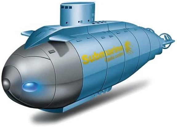 قایق کنترل از راه دور، هدیه اسباب بازی آرسی، هدیه اسباب بازی برقی، مدل غواصی 6 کاناله، زیردریایی کنترل از راه دور بی سیم (آبی)