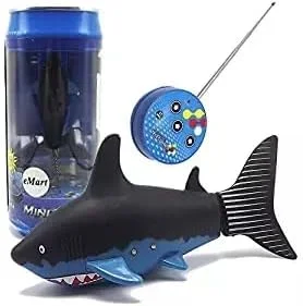 اسباب بازی زیردریایی کوسه مینی RC جدید با کنترل از راه دور، شبیه سازی حیوانات، مناسب برای بازی کودکان در حمام