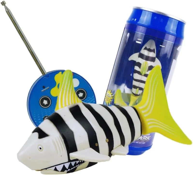 اسباب بازی زیردریایی کوسه مینی RC جدید با کنترل از راه دور، شبیه سازی حیوانات، مناسب برای بازی کودکان در حمام