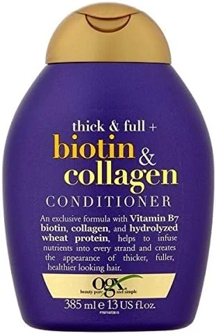 نرم کننده مو ضخیم کننده و پرپشت کننده مو او جی ایکس حاوی بیوتین و کلاژن 385 میلی لیتر