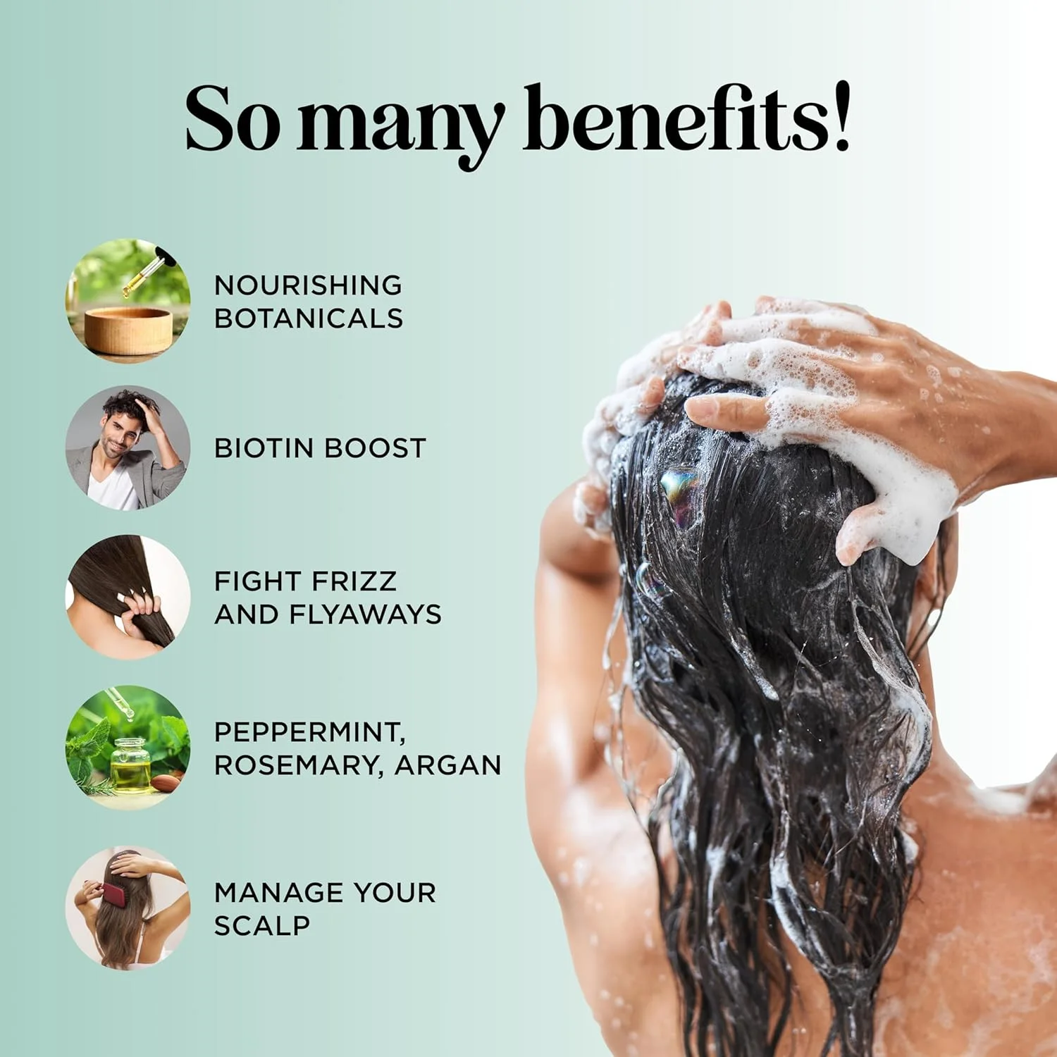 مجموعه شامپو و نرم کننده رزماری و بیوتین میپل هولیستیکس - مجموعه شامپو و نرم کننده بیوتین بدون سولفات و وگان، کمپلکس رشد مو با روغن رزماری برای موهای نازک، ضعیف و کدر