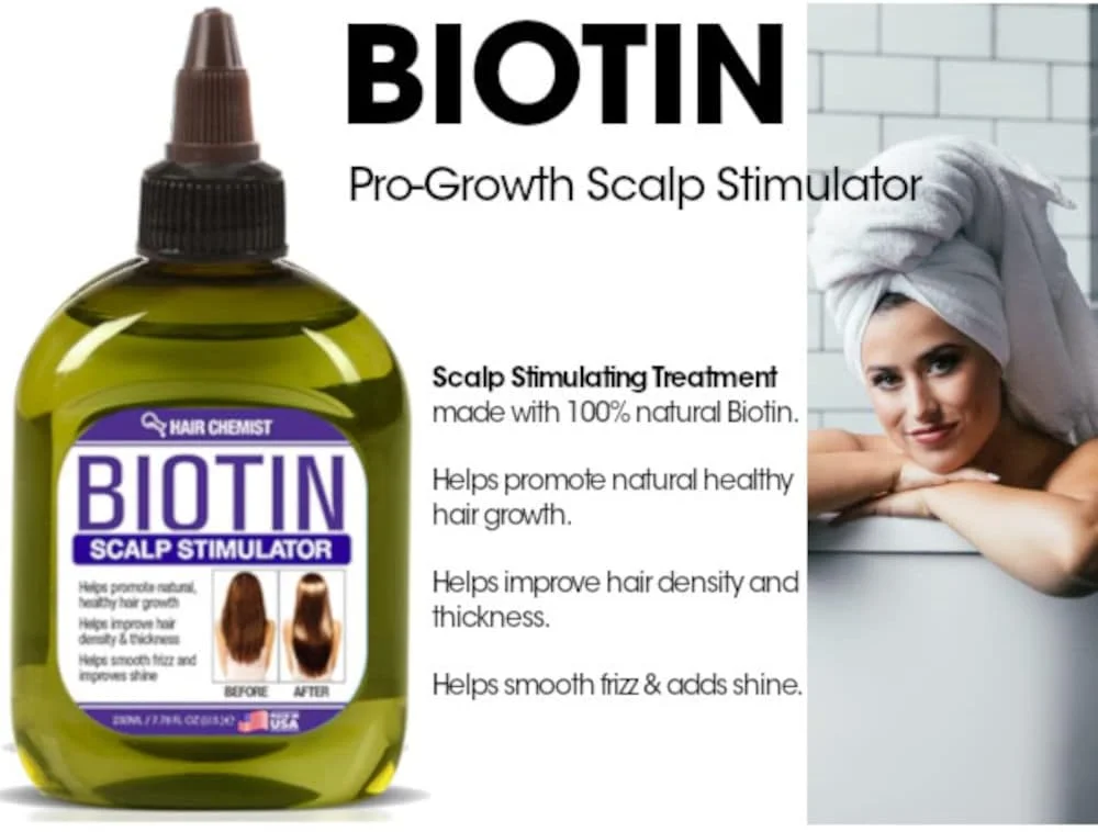 محرک پوست سر بیوتین هیر کمست، 210 میلی لیتر - درمان پوست سر برای رشد مو، روغن بیوتین برای درمان پوست سر