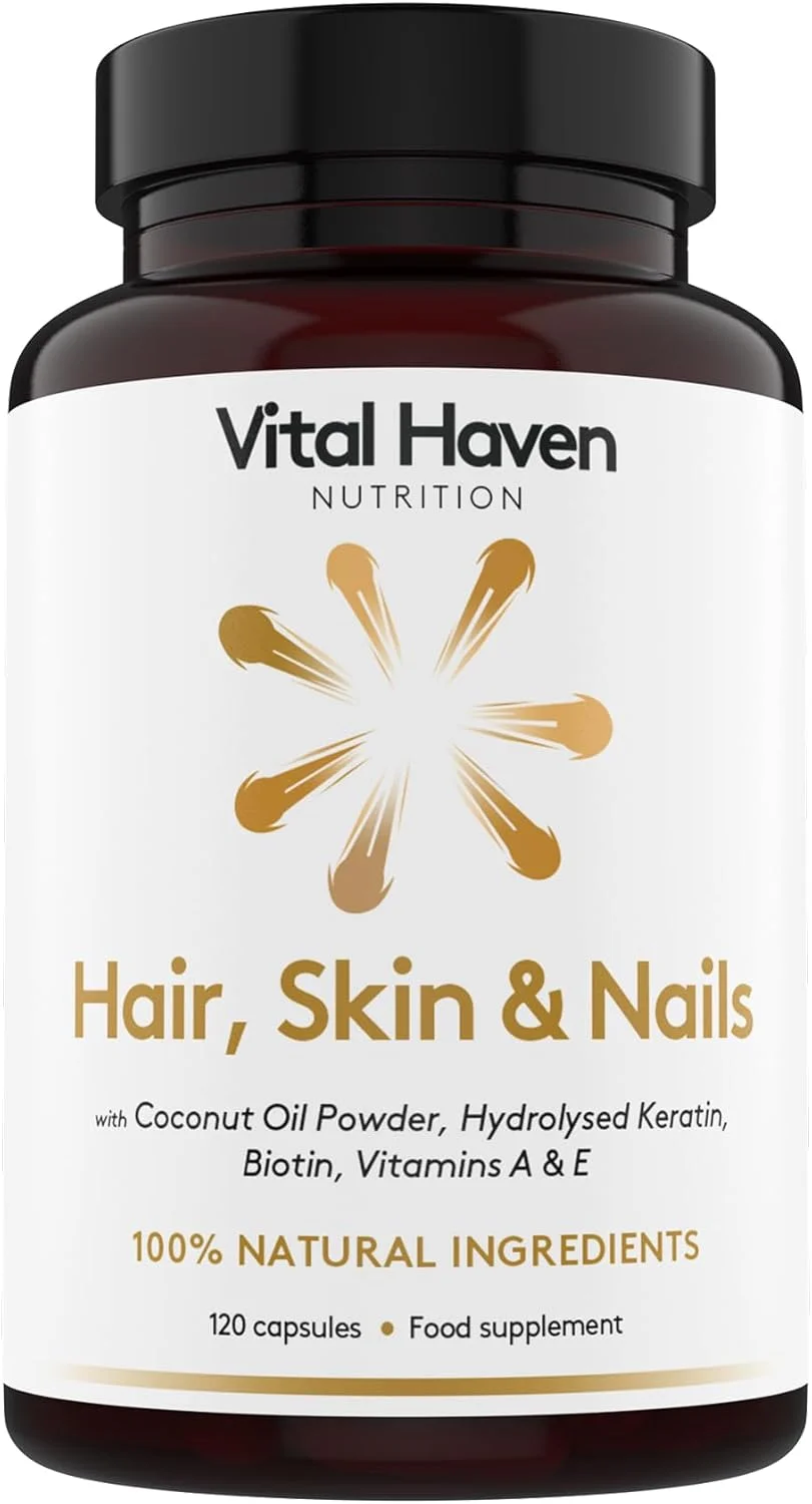 فرمول پیچیده مو - بیوتین و کراتین با ویتامین A و E و نارگیل - قدرت بالا - تامین 2 ماهه - مواد اولیه ممتاز - 100% مواد جانبی طبیعی - برای مو و پوست قوی تر - ساخت انگلستان