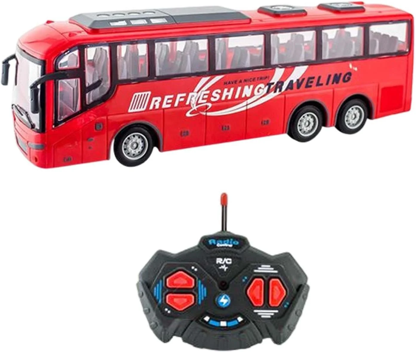 اتوبوس کنترلی رادیویی مقیاس 1:30 27 مگاهرتز، هدیه تولد برای پسران، قرمز اتوبوس کنترلی رادیویی مقیاس 1:30 27 مگاهرتز، هدیه تولد برای پسران، قرمز