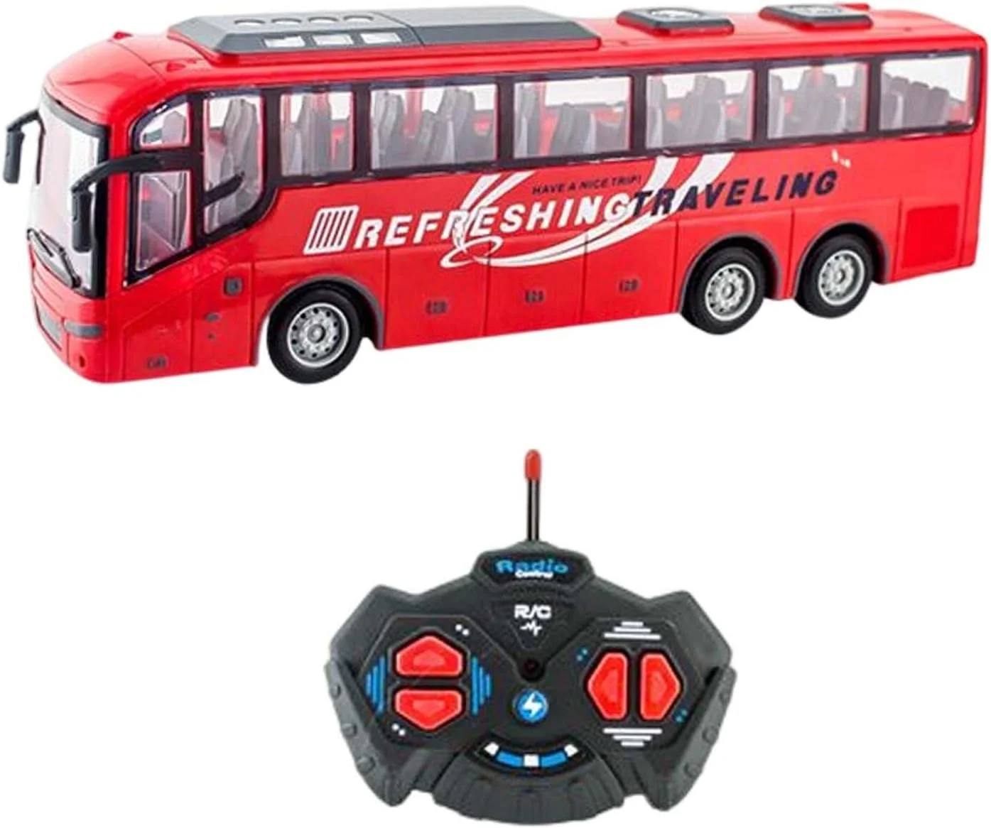 اتوبوس کنترلی رادیویی مقیاس 1:30 27 مگاهرتز، هدیه تولد برای پسران، قرمز اتوبوس کنترلی رادیویی مقیاس 1:30 27 مگاهرتز، هدیه تولد برای پسران، قرمز