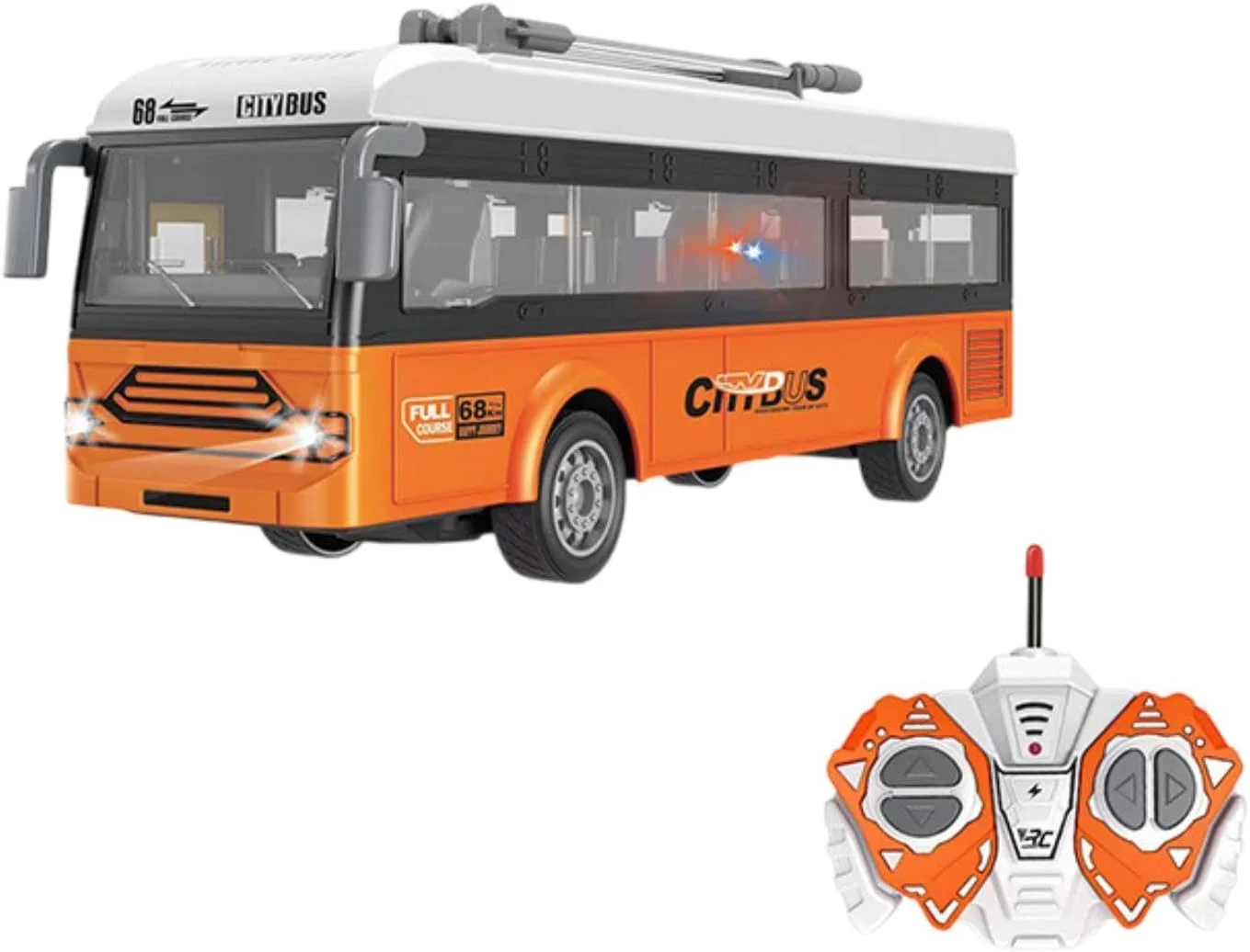 اتوبوس کنترلی ATORSE RC مدل 1/30، اتوبوس شهری کلاسیک با قابلیت باز شدن درها - نارنجی اتوبوس کنترلی ATORSE RC مدل 1/30، اتوبوس شهری کلاسیک با قابلیت باز شدن درها - نارنجی