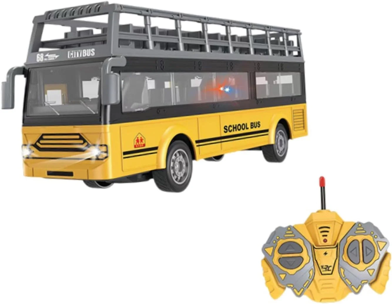 اتوبوس کنترلی ATORSE RC مدل اتوبوس دو طبقه با قابلیت باز شدن درب، مقیاس 1/30 اتوبوس کنترلی ATORSE RC مدل اتوبوس دو طبقه با قابلیت باز شدن درب، مقیاس 1/30